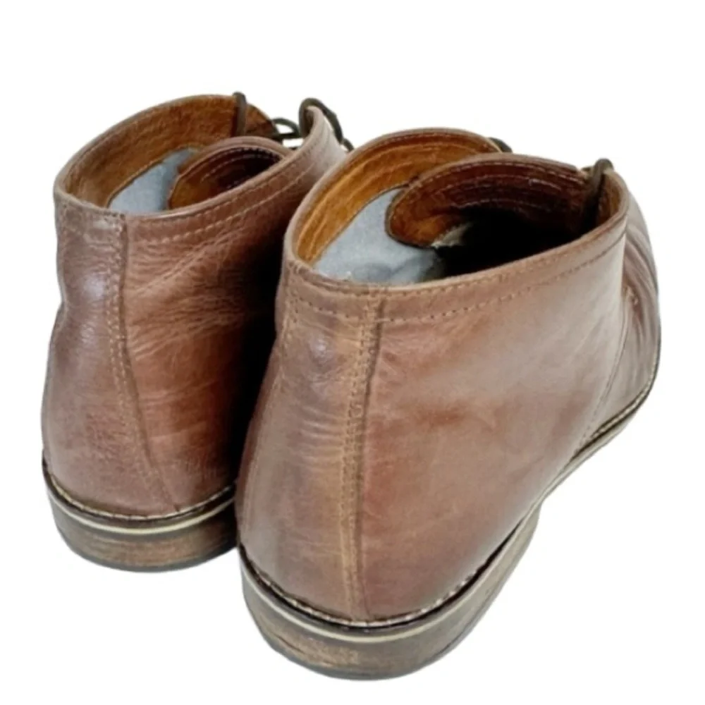Alfani Jason Brown Leather Chukka Boots Sz 10 Business Everyday Corporate